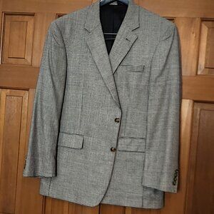 JOS A BANK Black/White Houndstooth check 2Btn 44 Reg